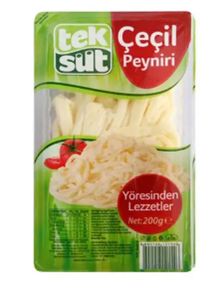 TEKSÜT ÇEÇİL PEYNİRİ 200 GR